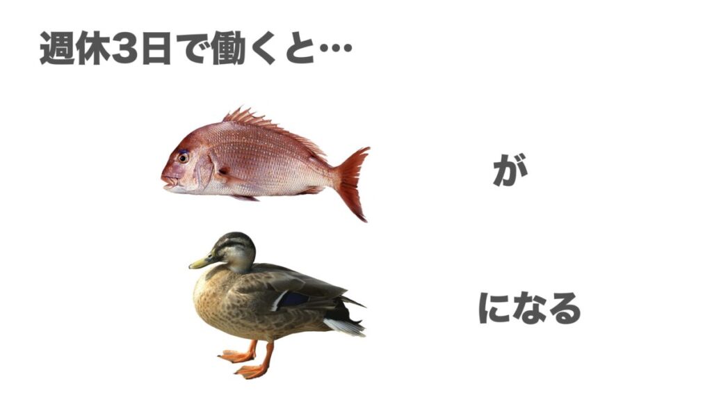 週休3日制で働くとタイがカモになる